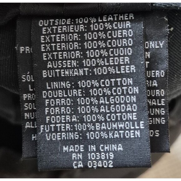 Harley Davidson Bar & Shield Vector Logo 2005 Leather Cabbie/Newsboy Cap Black M - Picture 11 of 11